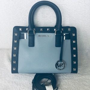 New Michael Kors Dillon Studded Satchel Purse